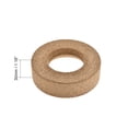 thumbnail image 3 of Uxcell 100mm Diameter Round Bottom Cork Lab Flask Support for 150ml-1000ml Flasks 2 Pack, 3 of 4