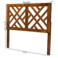 thumbnail image 3 of Baxton Studio Aliya Modern Walnut Brown Finished Wood King Size Headboard, 3 of 7