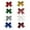 Multicolor, variant on Homirary Christmas Bow Tree Topper, Christmas Bows with Gold Twist Ties, 8 Pack, One Size