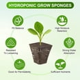 thumbnail image 2 of Uxcell 50-Pack Grow Sponges, 1.7x0.8x1.8 Inch Replacement Root Growth Sponges Seed Pods for Plant Rooting/Seed Germination, 2 of 6