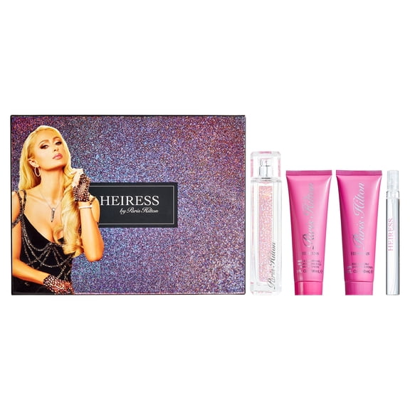 Paris Hilton Heiress Perfume Gift Set for Women, 4 Pieces
