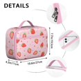 thumbnail image 6 of Strawberry Cute Lunch Bag for School Reusable Thermal Lunch Carrier for Women Men Meal Containers with Exterior & Interior Pockets Collection, 6 of 6