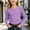 Purple Ribbed Long Sleeve Shirts, variant on JOANKDMI Ribbed Long Sleeve Shirts for Girl 12 Casual Slim Fit Basic Tees Crewneck Stretchy Pullover Tops Fall Winter Under-layer Soft Comfortable Base Layer