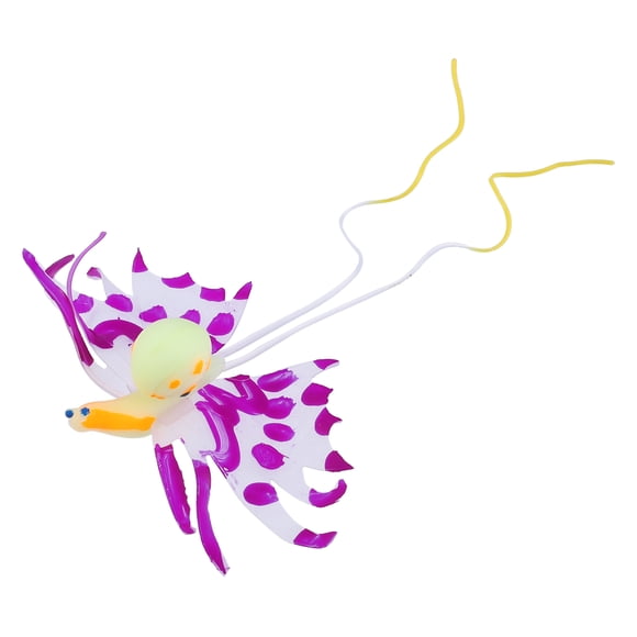 Acuario Adorno Caracoles Artificiales con Ventosa Púrpura