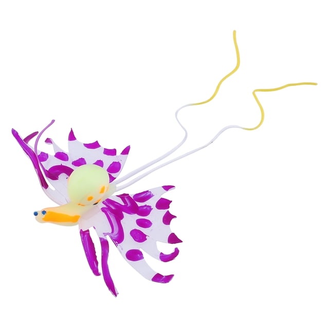 Acuario Adorno Caracoles Artificiales con Ventosa Púrpura