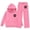 Pink, variant on Auroural Girls Hoodies Girls Sweatpants Wide Leg Winter Printed Hooded Sweatshirt Wide-Leg Pants Casual Warmth Two-Piece Set