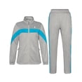 thumbnail image 2 of Women's 2Pc Full Zip Tracksuit, 4 Way Stretch Breathable with Zipper Pockets for Golf Running Casual Light Gray S, 2 of 9