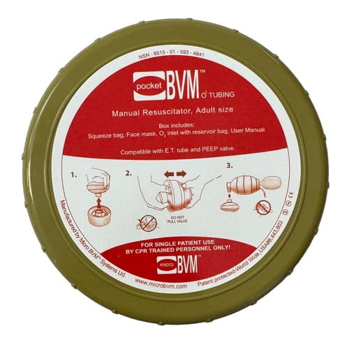 Pocket BVM w/ O2 Tubing