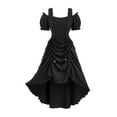 thumbnail image 3 of Jsaierl Women's Halloween Costumes Vintage Medieval Elegant Gothic Maxi Dresses Adult Costumes Peasant Steampunk Ball Gown Renaissance Dress, 3 of 8