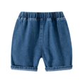 thumbnail image 2 of Baby and Toddler Stretch Denim Casual Shorts Elastic Waist, 2 of 8