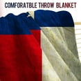 thumbnail image 3 of US Flag Throw Blanket Gifts for Women Girls Boys, America Retro Decor for Couch Bed Sofa Travelling Camping, Birthday Christmas Soft Cozy Lightweight Blankets for Kids Adults 50"x60", 3 of 5