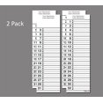 thumbnail image 3 of LV Replacement for Siemens Electrical Circuit Breaker Fuse Panel Directory Labels Stickers DIRBLK (32Circuits 2 Pcs), 3 of 4
