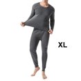 thumbnail image 2 of Guardurnaity Calzoncillos largos de invierno, ropa interior térmica, Color sólido, autocalentamiento, cuello redondo, ropa cálida gruesa, conjuntos de ropa Gris oscuro SG, 2 of 6