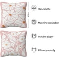 thumbnail image 5 of Pink Floral Pillow Covers,Abstract Boho Reversible Pillow Covers 18x18,Neutral Botanical Flowers Throw Pillow Covers for Home Living Room Bedroom,Floral Pillow Covers Gifts for Women Girls, 5 of 5