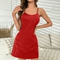 thumbnail image 2 of Miqool Women's Spaghetti Strap Basic Under Dress Full Slips Cami Mini Slip Dress Soft Nightgowns, 2 of 9