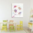 thumbnail image 2 of Stupell Industries Graffiti Soccer Ball Drip Canvas Wall Art, design by Marcus Prime, 40 x 30, 2 of 7