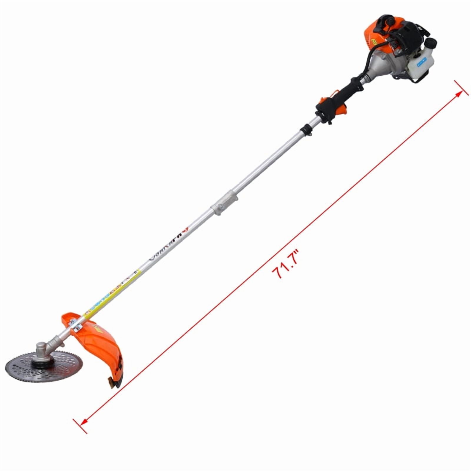 LuckyNote 33cc 10-in-1 Gas Powered Multi-Function Trimmer Kit with Pole Saw, Brush Cutter, Hedge Trimmer, Shoulder Harness & Safety Gear