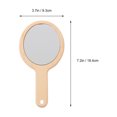 thumbnail image 2 of ORDDIART Handheld Makeup Mirror Wood 1Pcs 7.2x3.7in, 2 of 8