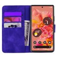 thumbnail image 6 of Allytech Case for Google Pixel 6 Case, Premium PU Leather Slim Fit Credit Cards Holder Kickstand Shockproof Protective TPU Back Cover Wallet Case for Google Pixel 6, Purple, 6 of 6