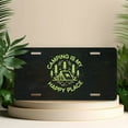 thumbnail image 4 of License Plate, Camping Bliss Logo Decorative Front,Personalized Stainless Steel License Plate Cover For Men Women,12.2" X 6.2", 4 of 6