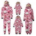 thumbnail image 5 of Penkiiy Christmas Pajamas for Family Matching Cute Long Sleeve Couples Soft Sleepwear One Piece Funny Christmas Pjs Sets 2XL Pink, 5 of 6