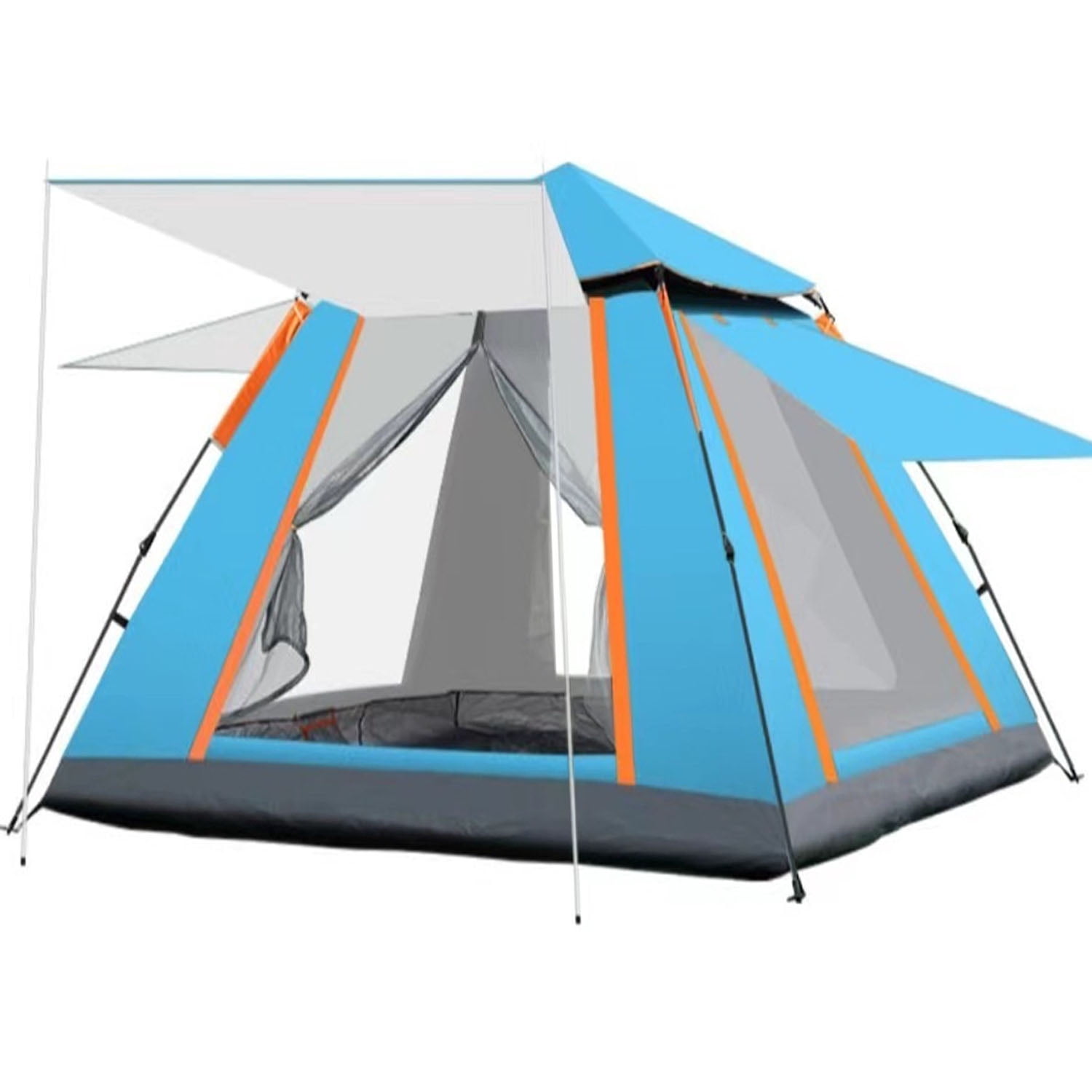 GVDV 4Person Camping Tent, Instant Pop Up Tents, Easy Set Up Family