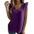 thumbnail image 1 of Blusas de Manga Larga para las Mujeres Color Sólido V-Cuello Cremallera Top Casual, Relajado Ajuste Blusa Diaria, 1 of 9