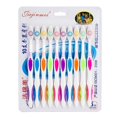 thumbnail image 1 of 10Pc/Pack Bamboo Charcoal Toothbrush Soft Bristle Tooth Brush Nano Toothbrushes, 1 of 6