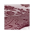 thumbnail image 4 of INSPIRE CHIC Shawls and Wraps for Evening Dresses, Lace Mesh Fringe Triangle Scarves with Tassels for Women Wedding Formal Party 74.8x28.3" Dark Wine Red, 4 of 5