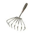 thumbnail image 1 of S SERENABLE Stainless Steel Claws Rake Hand Rake for Loosening Beach Clamming Accessories 7 tooth 9cm, 1 of 9