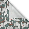 thumbnail image 6 of Ambesonne Geese Valance & Curtain, Happy White Birds on Free, 55"x30", Grey Grey Teal, 6 of 7