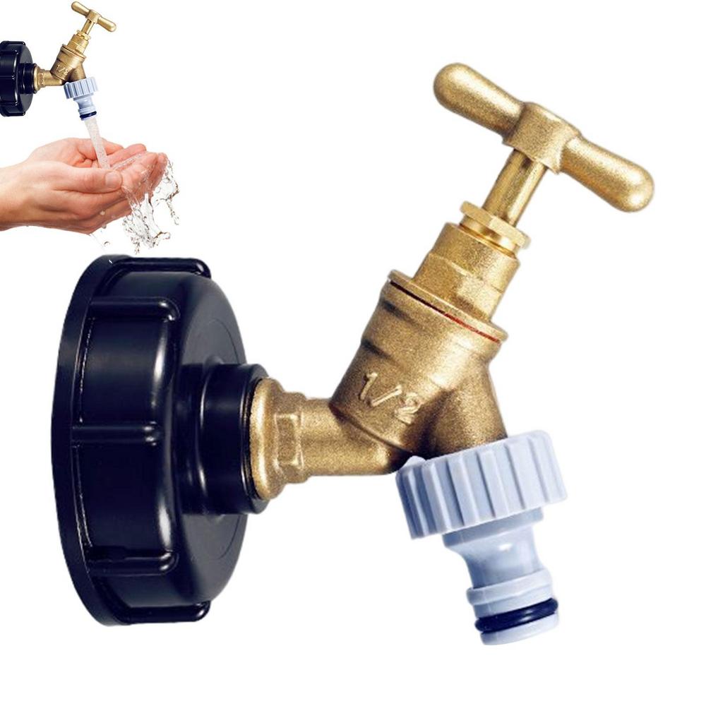 Laideyi Water Barrel Spigot Kit Brass Rain Water Barrel Brass Rain