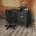 thumbnail image 6 of Legacy 42" Single Pedestal Desk with Pencil Drawer- Ash Grey, 6 of 6