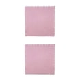 thumbnail image 3 of Injueey 100 piezas de paño de limpieza de joyas cuadradas, collar de doble cara, pendiente, limpieza brillante, suministros de mantenimiento Rosado 2piezas, 3 of 6