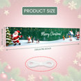 thumbnail image 4 of Festive Decorative Christmas Banner Holiday Gifts Red Background Santa Claus Design for Seasonal Celebration Indoor Decor, 4 of 9