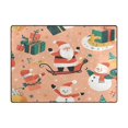 thumbnail image 5 of Yayeee Area Rugs for Living Room 6.7'x4.8' Non Slip Washable Bedroom Floor Carpet, Pink Christmas Santa, 5 of 6