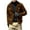 Khaki, variant on Mens Winter Coats Fuzzy Fleece Lined Leather Jacket Long Sleeve Zipper Thick Warm Lapel Collar Solid Color Trucker Jacket Black