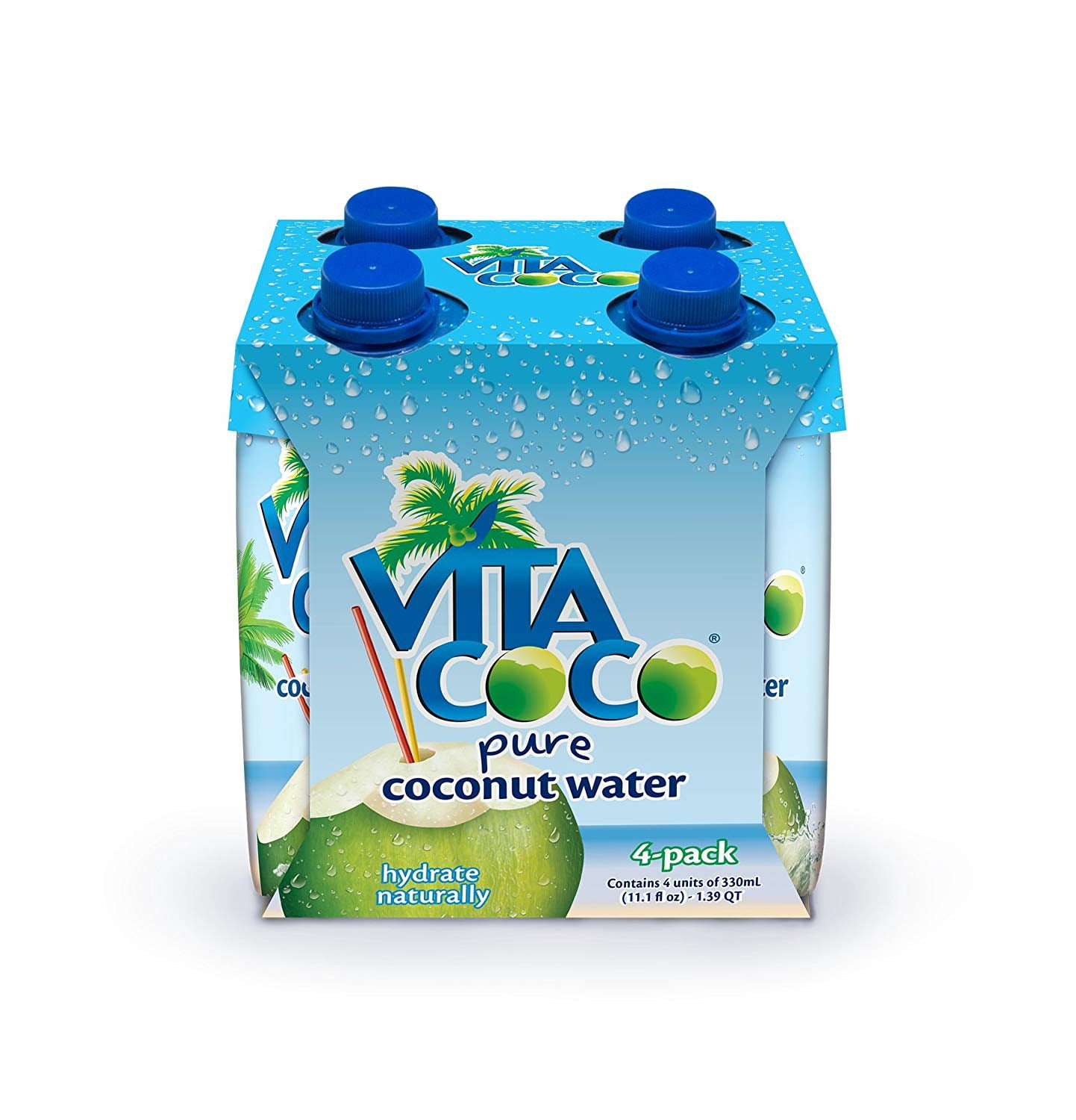 Vita Coco Pure Coconut Water, 11.1 Fl. Oz., 4 Count