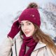 thumbnail image 1 of Gorro a prueba de viento para adultos, ciclismo, esquí, gorro de punto, bufanda, conjuntos de mascarilla, gorro de punto cálido, bufanda para mujer, 1 of 3