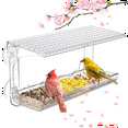 thumbnail image 3 of Window Bird Feeder for Outdoors, Clear Bird Feeders Window Mounted with Strong Suction Cups, Transparent Bird, 3 of 6