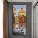 thumbnail image 3 of Kit Punto Cruz Venecia Impreso Hilo Algodón Ecológico Bordado 14CT 16x38cm, 3 of 9