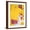 Brown Frame, variant on Art.com Pink Elephant with Fire Engine, 1984 Giclee Print by Jean-Michel Basquiat, White Frame Wall Art, 23" x 29"