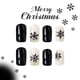 thumbnail image 5 of Paquete de 24 uñas postizas cortas navideñas para pegar uñas postizas navideñas, cobertura total con pegamento y parche para uñas., 5 of 6