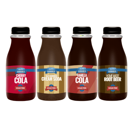 - Ralph's SUGAR FREE Sparkling Water Sodamix Flavors | Cherry Cola | Root Beer | Vanilla Cola | Cream Soda | Four 12oz Bottles
