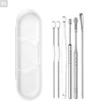 thumbnail image 1 of 6 piezas de recogedores de cera de oídos de acero inoxidable, cuchara para quitar cera, herramienta para limpiar los oídos, 1 of 3