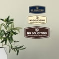 thumbnail image 4 of Fancy No Soliciting (Unwanted Visitors Will Be Eaten) Sign (Black / Silver) - Large, 4 of 5