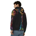 thumbnail image 4 of Kdxio Neon Psychedelic Giraffe Print Men Hoodies Casual Hoodies for Men with Zip Pockets Full Zip Long Sleeve Sweatshirt Sports Hooded Jacket-Small, 4 of 5