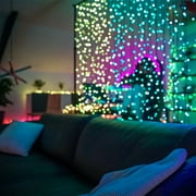 Twinkly Curtain App-Controlled Smart 210 Multicolor RGB+W LED Christmas Lights