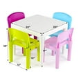 thumbnail image 3 of Humble Crew White Table/Pastel Chairs Kids Plastic 4 Set, 3 of 5