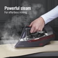 thumbnail image 5 of CHI 360 Precision Steam Iron for Clothes with Titanium-Infused Ceramic Soleplate & Retractable Cord, Black, 5 of 9